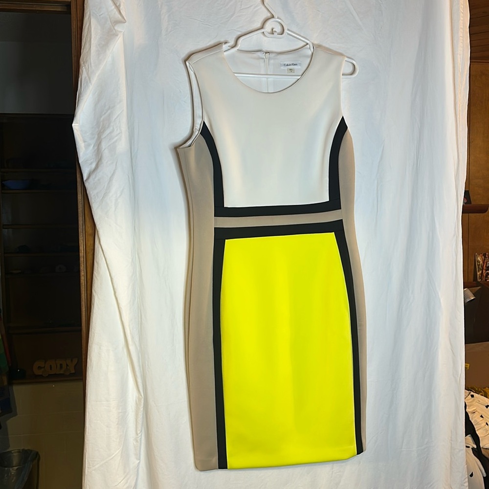 Calvin Klein scuba sheath dress like new